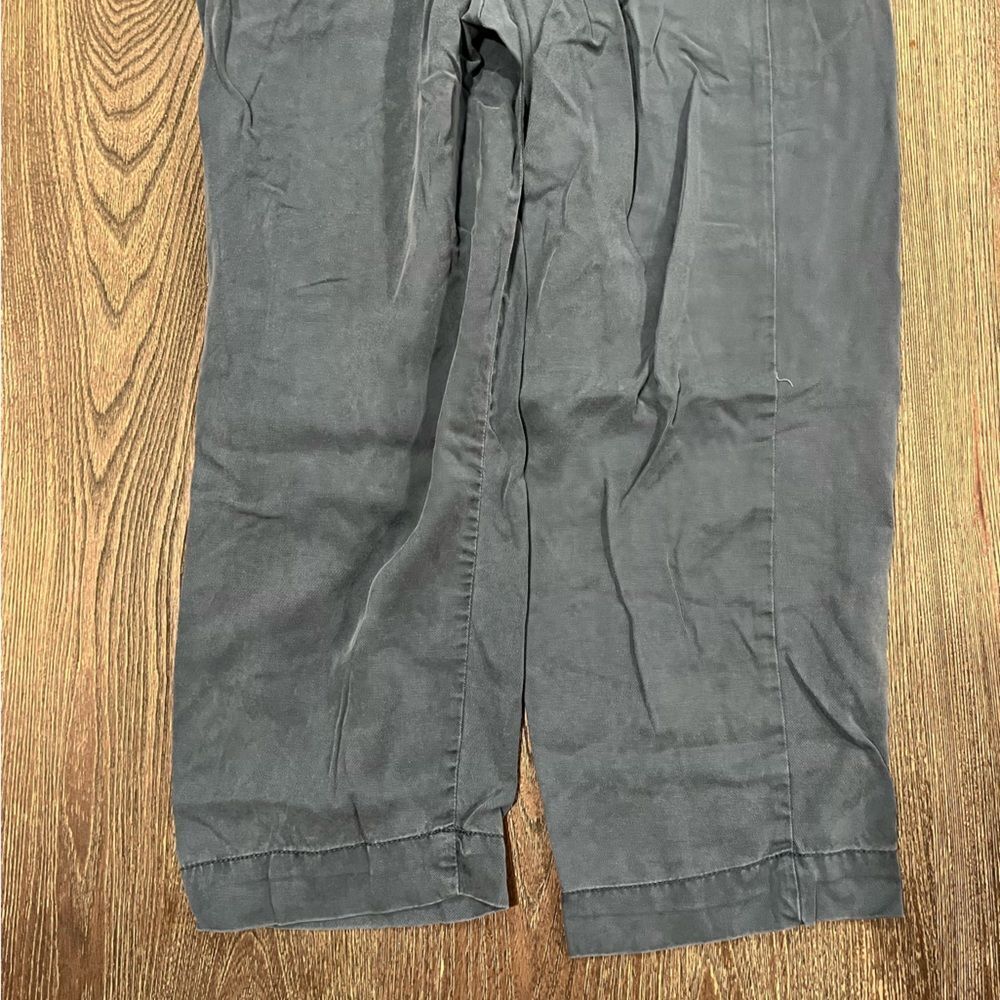 Urban Outfitters Paperbag Pants Wide Leg High Rise Side Pockets Blue Medium - Picture 10 of 11